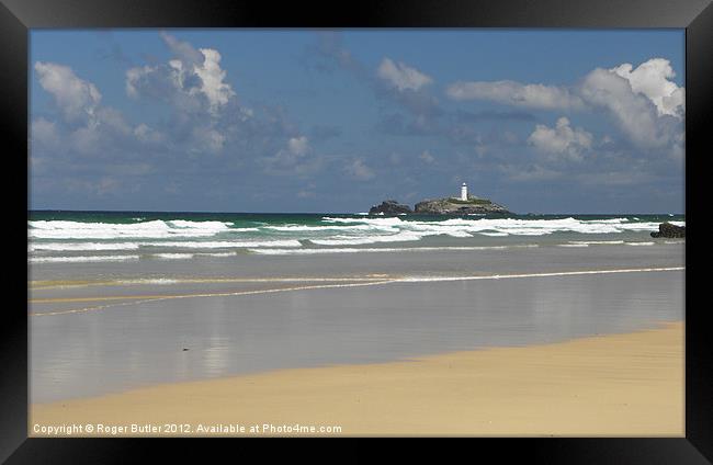 Breezy in the Summer Sun Framed Print by Roger Butler