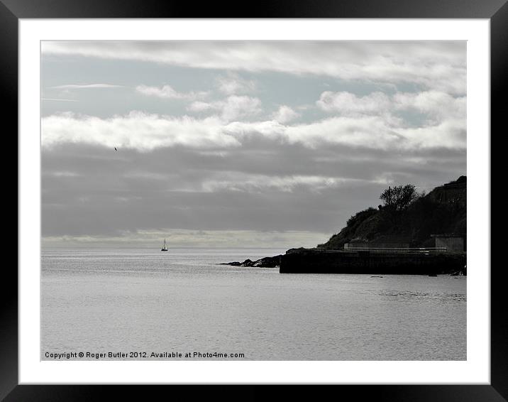 Almost Home to Newlyn Framed Mounted Print by Roger Butler