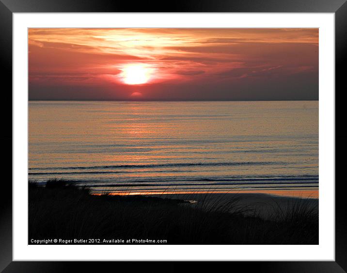 End of a Perfect Day Framed Mounted Print by Roger Butler