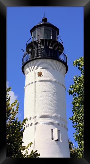 Key West, Florida: Lighthouse Framed Print by Mikaela Fox