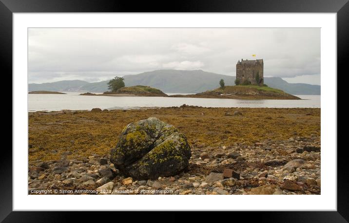 Castle Stalker, Appin, Scotland Framed Mounted Print by Simon Armstrong