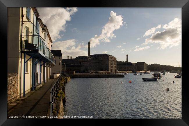 Royal William Yard Framed Print by Simon Armstrong