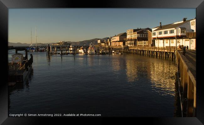Fisherman's Wharf Pier 39 Framed Print by Simon Armstrong