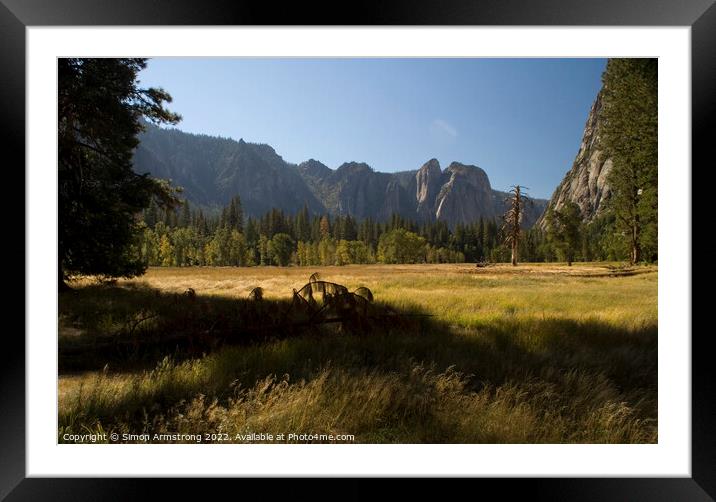 Yosemite Valley, California Framed Mounted Print by Simon Armstrong