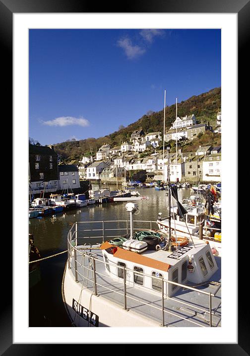 Polperro Harbour Framed Mounted Print by Simon Armstrong
