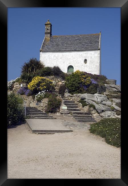 Chapelle Sainte-Barbe, Roscoff, France Framed Print by Simon Armstrong