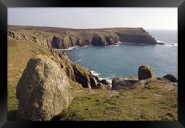 South West Coast Path Framed Print by Simon Armstrong