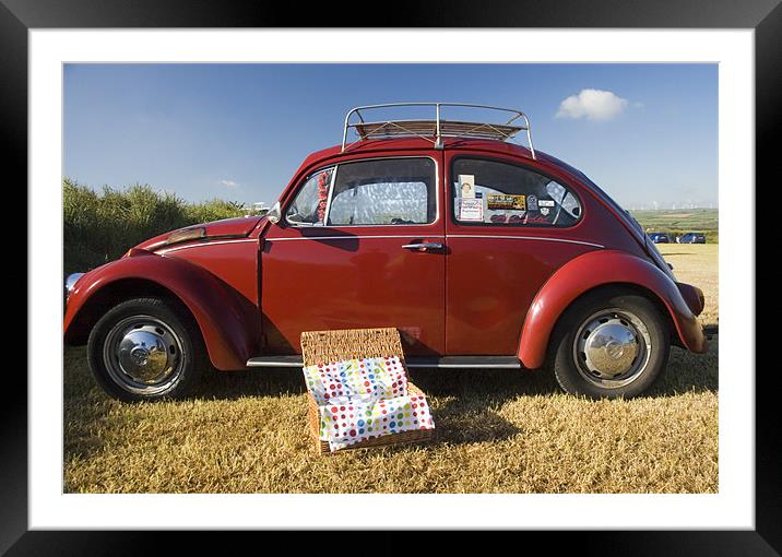 VW Beetle Framed Mounted Print by Simon Armstrong
