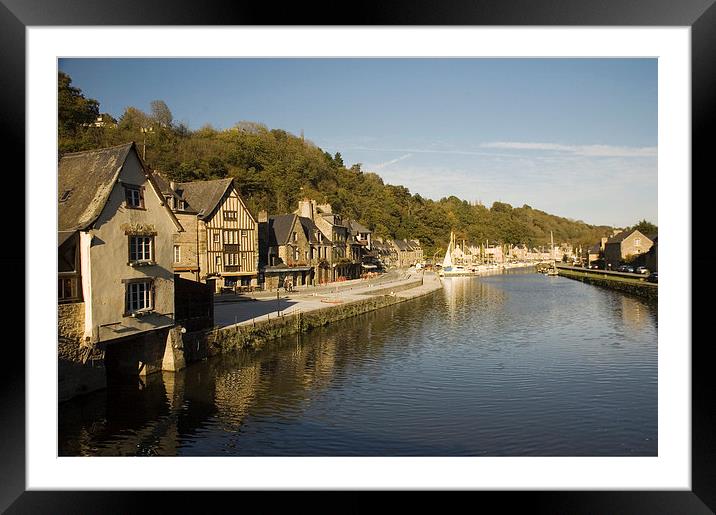The River Rance in Dinan Framed Mounted Print by Simon Armstrong