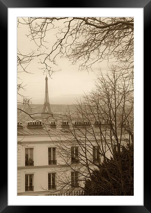 Eiffel Tower, Paris Framed Mounted Print by Simon Armstrong