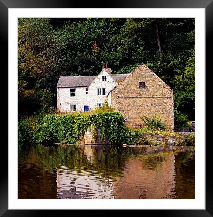  The mill on the Weir Framed Mounted Print by Alan Mattison