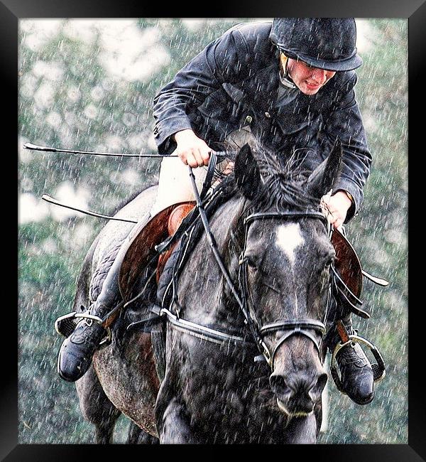  Springing in the rain Framed Print by Alan Mattison