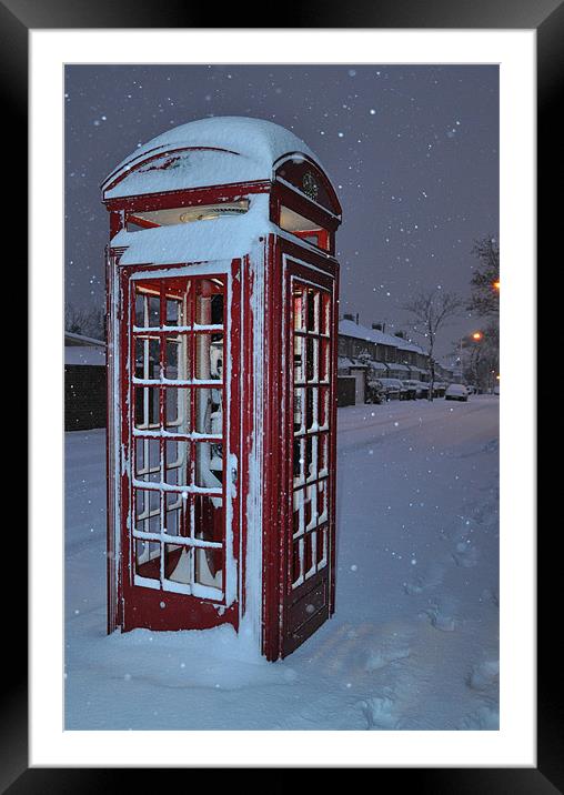 phonebox Framed Mounted Print by cairis hickey