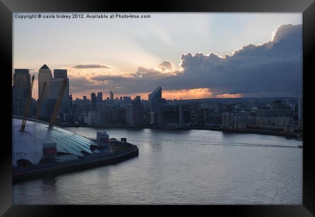 Docklands View Framed Print by cairis hickey