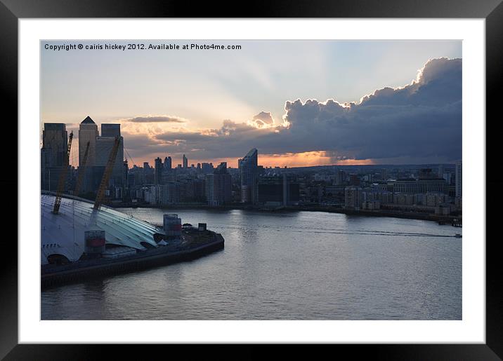 Docklands View Framed Mounted Print by cairis hickey