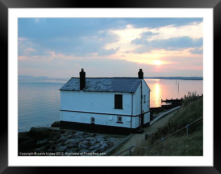 New Forest sunset Framed Mounted Print by cairis hickey