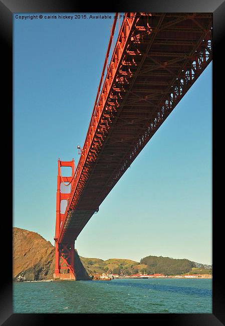 Golden gate bridge Framed Print by cairis hickey