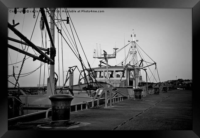 Fishing boats Framed Print by cairis hickey