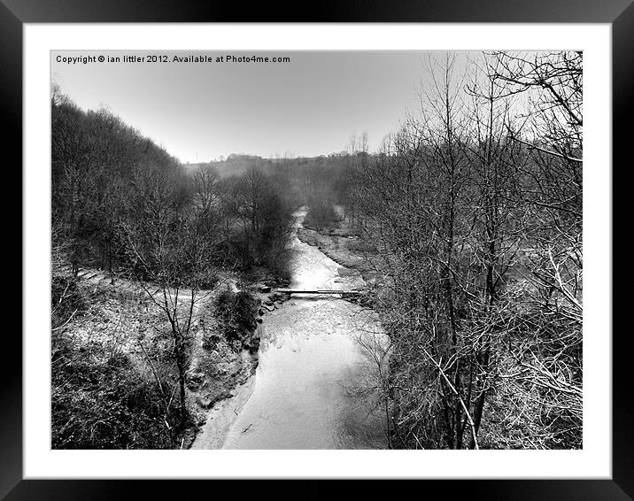 River of dreams Framed Mounted Print by ian littler