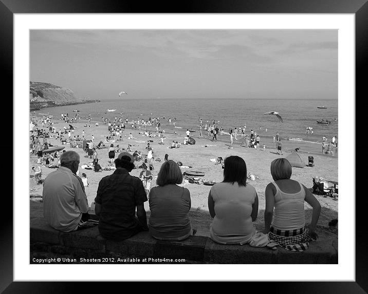 Day at the Beach Framed Mounted Print by Urban Shooters PistolasUrbanas!