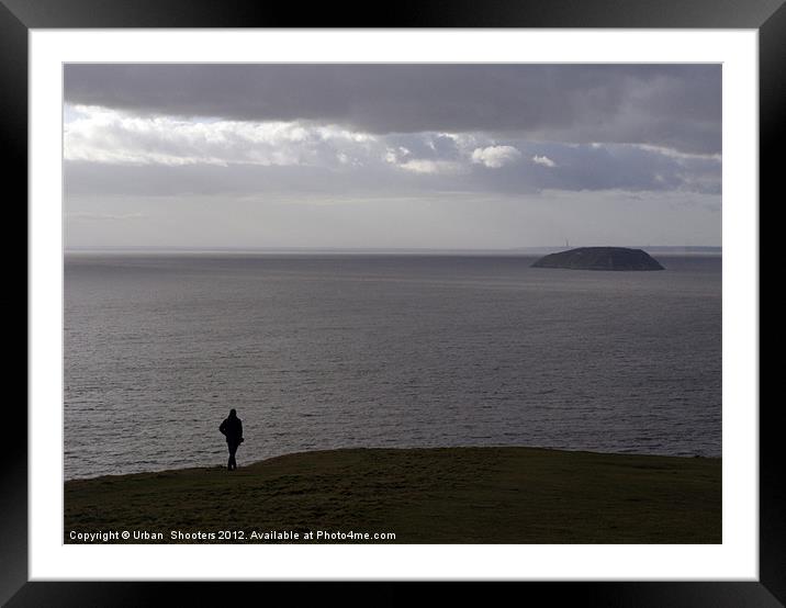 Brean Down Walker Framed Mounted Print by Urban Shooters PistolasUrbanas!