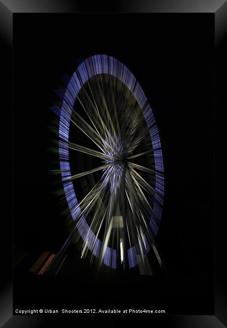 Ferris Wheel Framed Print by Urban Shooters PistolasUrbanas!
