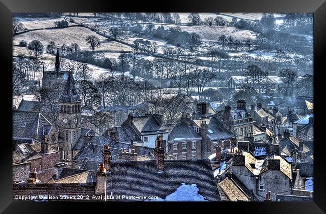 Wirksworth Framed Print by Alison Streets