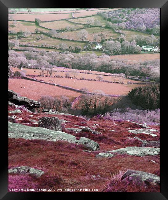 Dartmoor Landscape Framed Print by Emily Panizzi
