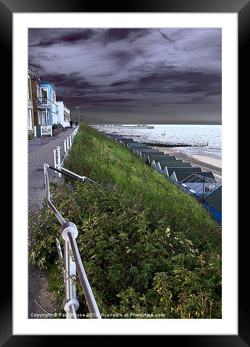 Moody Sky On The Horizon Framed Mounted Print by Paul Boyce