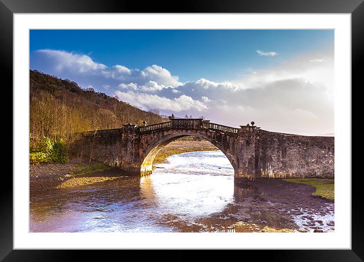 Old Bridge at Loch Fyne Framed Mounted Print by George Cox