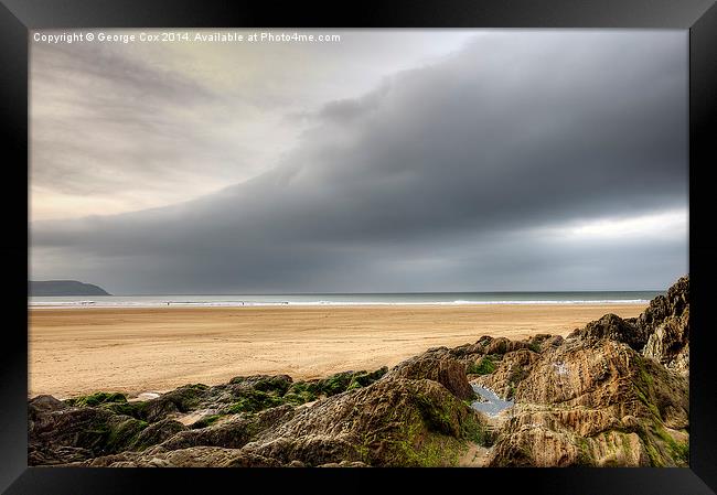  Woolacombe Beach Framed Print by George Cox