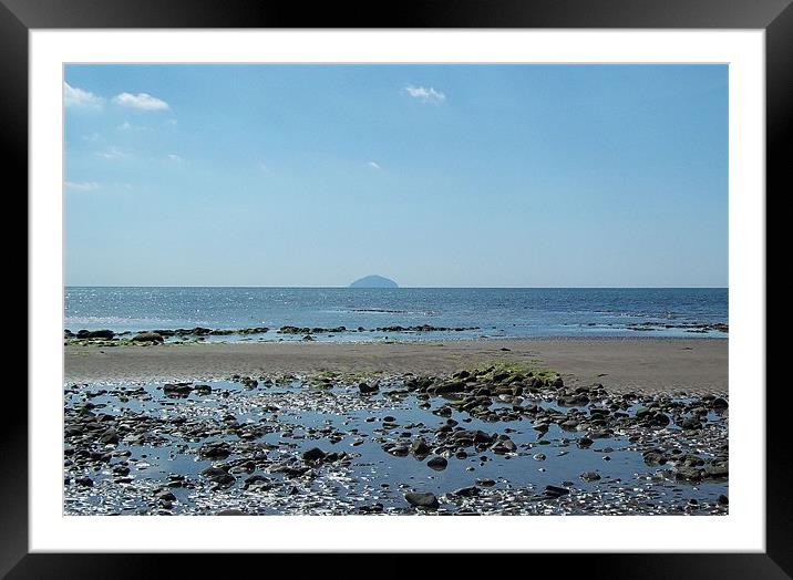 The Ailsa Craig Framed Mounted Print by kirsteen wilson