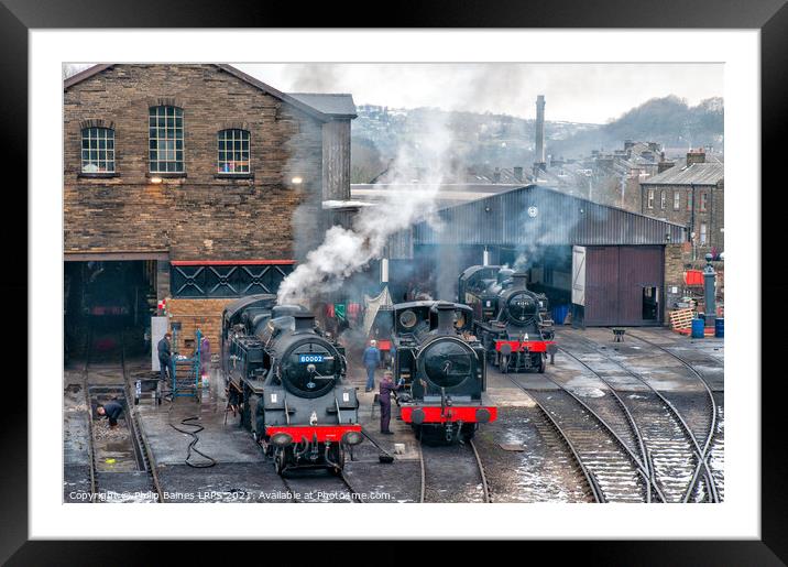 Keighley & Worth Valley Railway Framed Mounted Print by Philip Baines