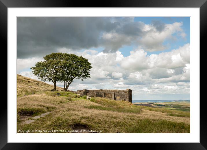 Top Withins on Haworth Moor Framed Mounted Print by Philip Baines