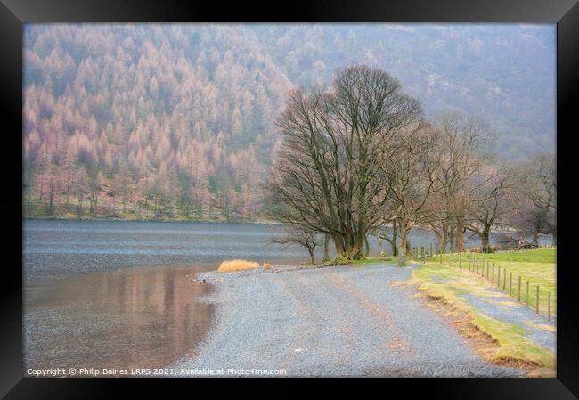 Lakeside at Buttermere Framed Print by Philip Baines