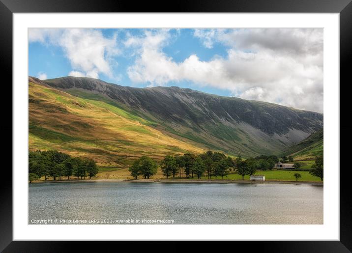 Gatesgarth on Buttermere Framed Mounted Print by Philip Baines