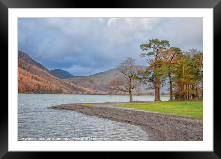 Lake Buttermere in the Lake District Framed Mounted Print by Philip Baines