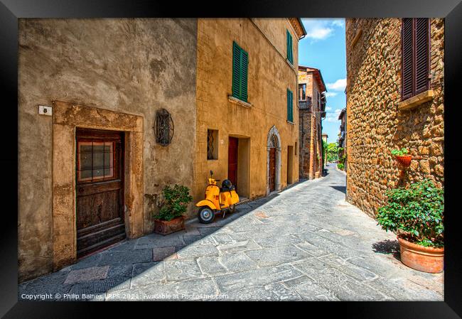Pienza, Tuscany Framed Print by Philip Baines