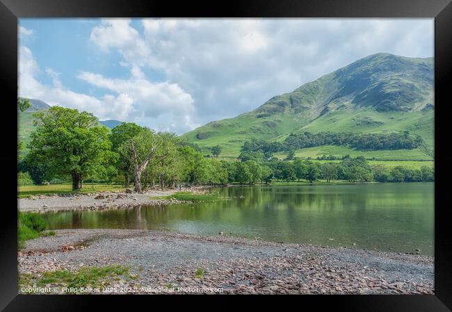 Buttermere Shoreline Framed Print by Philip Baines