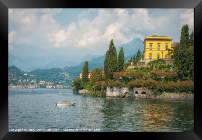 Lake Como Framed Print by Philip Baines