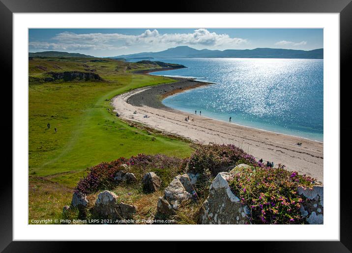 Loch Dunvegan from Coral Beaches Framed Mounted Print by Philip Baines