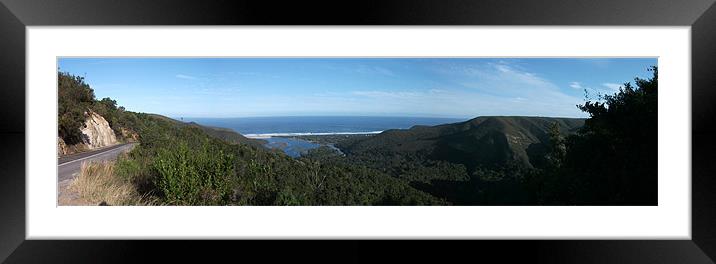 Nature's Valey, Garden Route, South Africa Framed Mounted Print by Andrew Vernon