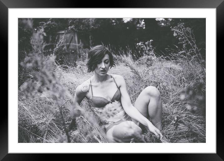 BB Montague - Time Stands Still - Art Nude and Erotic Imagery 015 Framed Mounted Print by Henry Clayton