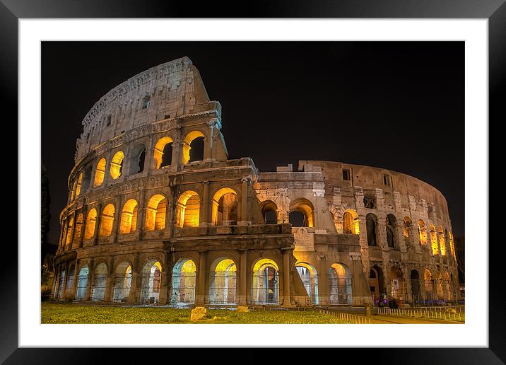 Coliseum in Rome Framed Mounted Print by Paulo Maninha