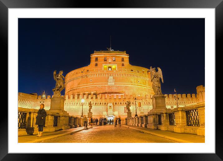 Castel Sant'Angelo Framed Mounted Print by Paulo Maninha