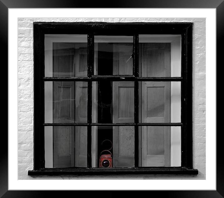 Lamp at the Window Framed Mounted Print by Paul Holman Photography