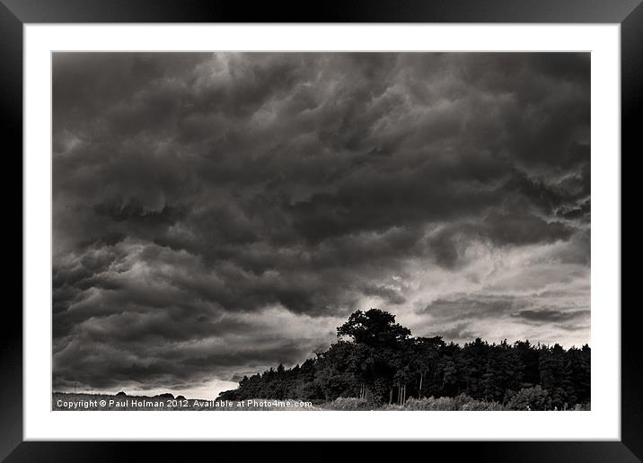 Storm Warning Framed Mounted Print by Paul Holman Photography