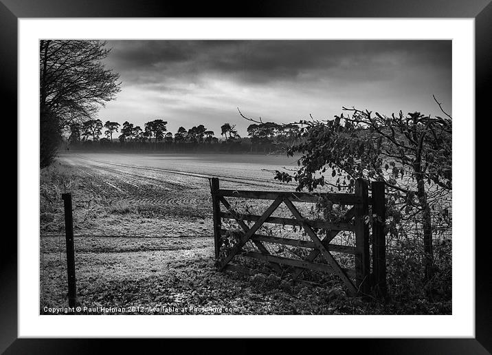 Winter Fields Framed Mounted Print by Paul Holman Photography