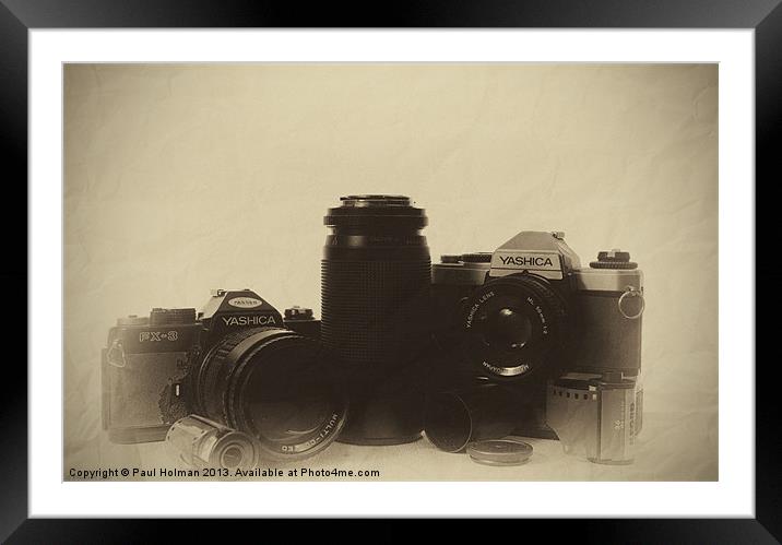 35mm Cameras Framed Mounted Print by Paul Holman Photography