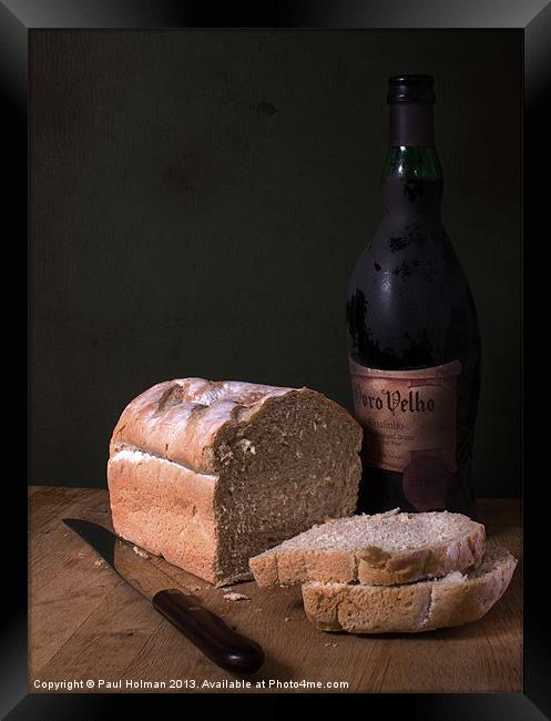 Bread & Wine Framed Print by Paul Holman Photography